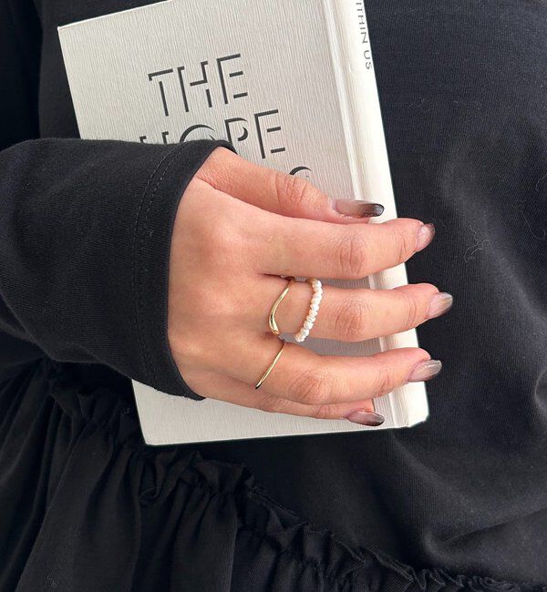  「〈GOLDY/ゴールディ〉淡水パール3SETリング」|リング|ゴールド