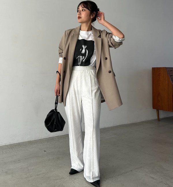  「レースフレアパンツ」|チノ|