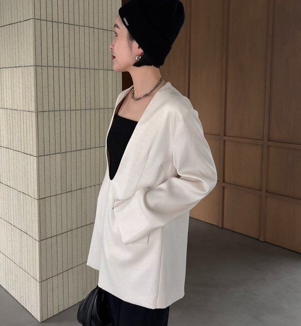  「【tani企画】深Vネックジャケットプルオーバー」|その他|