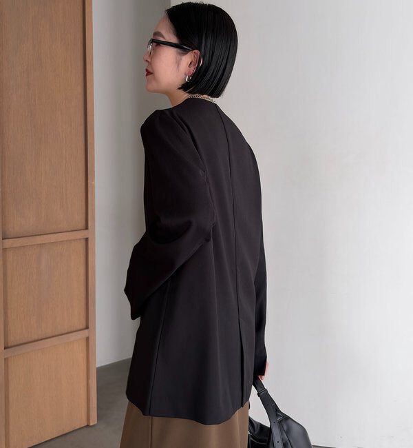  「【tani企画】深Vネックジャケットプルオーバー」|その他|