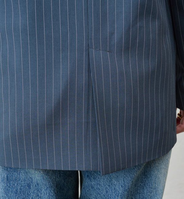  「ストライプビッグジャケット」|テーラードジャケット|