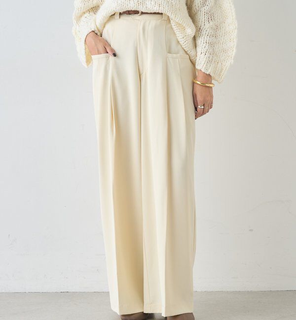  「ダブルポケットパンツ」|チノ|アイボリー