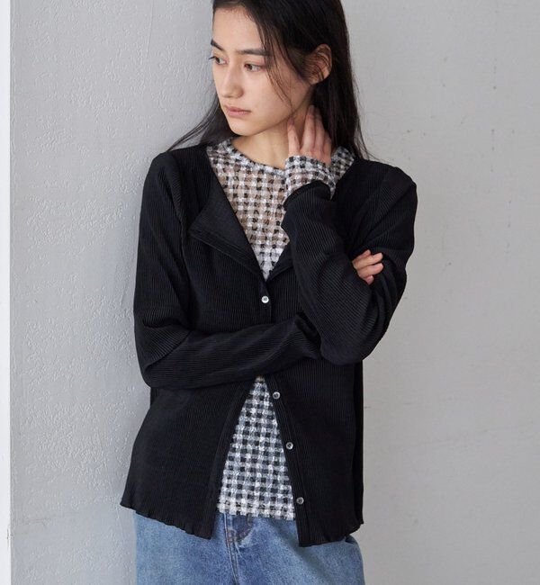  「プリーツカーディガン」|シャツ・ブラウス|