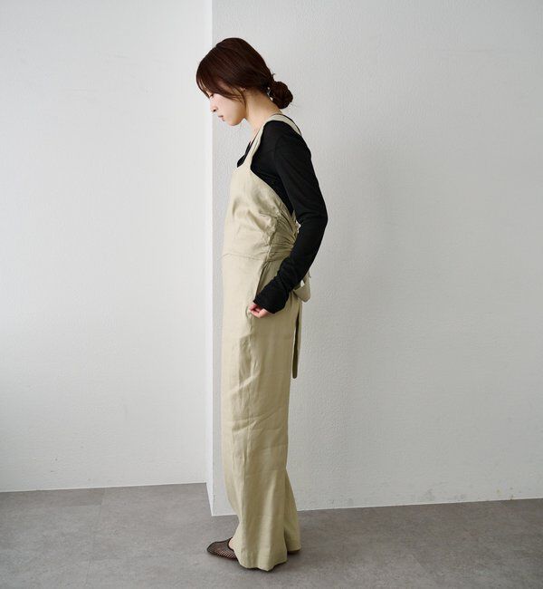  「バックリボンイージーサロペット」|オールインワン|