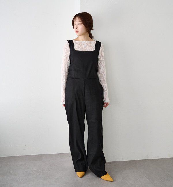  「バックリボンイージーサロペット」|オールインワン|