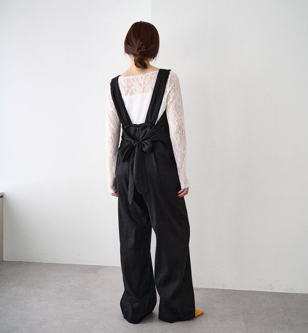  「バックリボンイージーサロペット」|オールインワン|