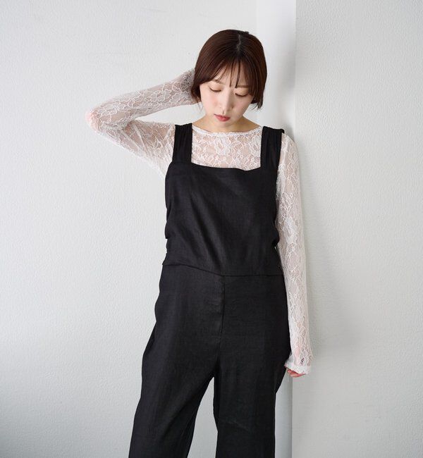  「バックリボンイージーサロペット」|オールインワン|