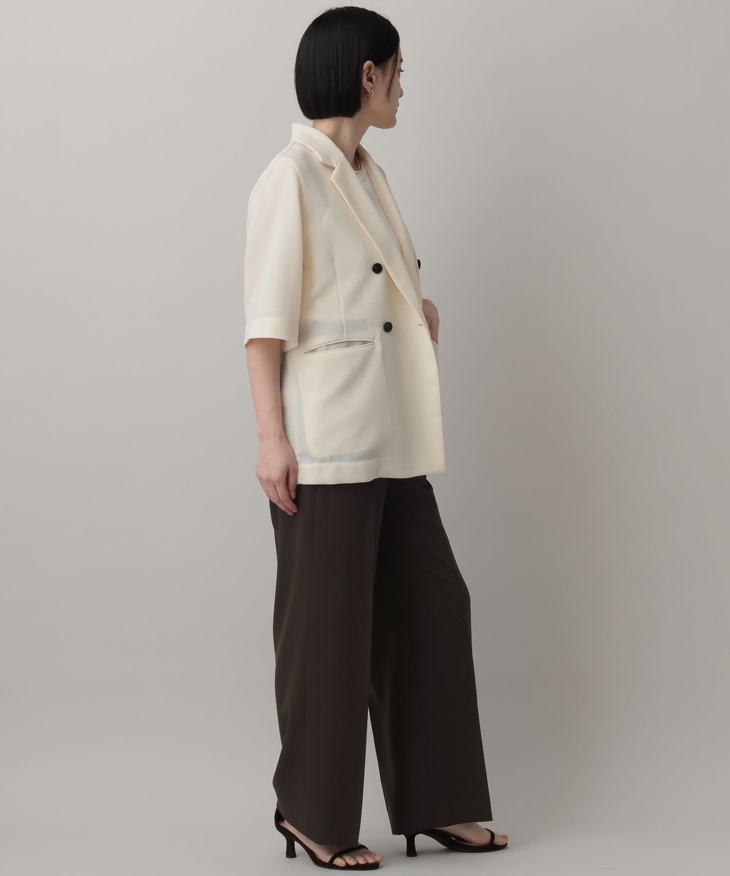 A part by 「リネンライクストレートパンツ」|スラックス|