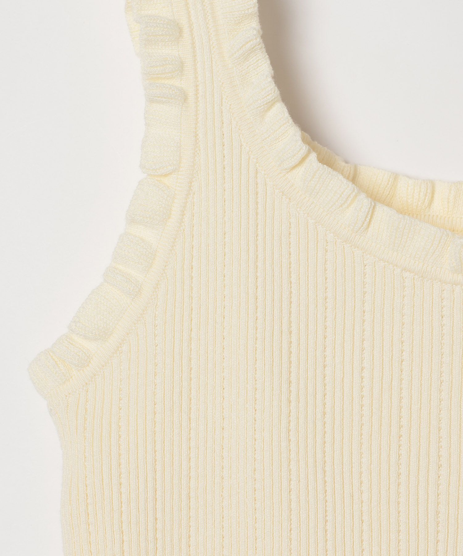 LOWRYS FARM「フリルニットタンク」|ニット・セーター|