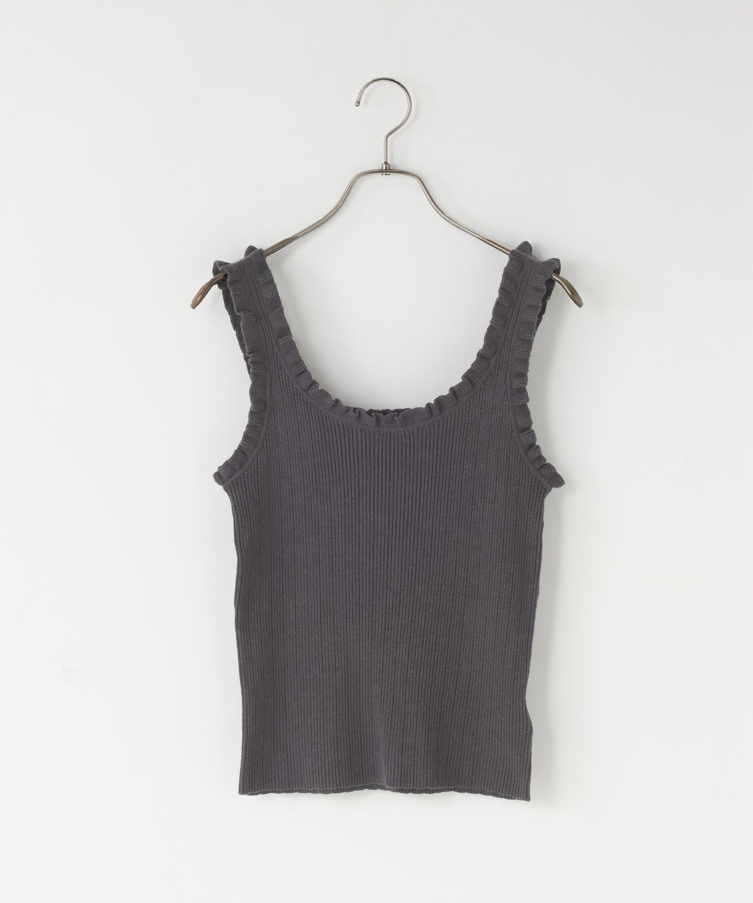 LOWRYS FARM「フリルニットタンク」|ニット・セーター|