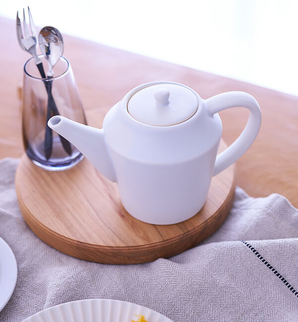 collex「【新色登場】SAKUZAN 作山窯 Sara ティーポット」|食器・キッチングッズ|ホワイト