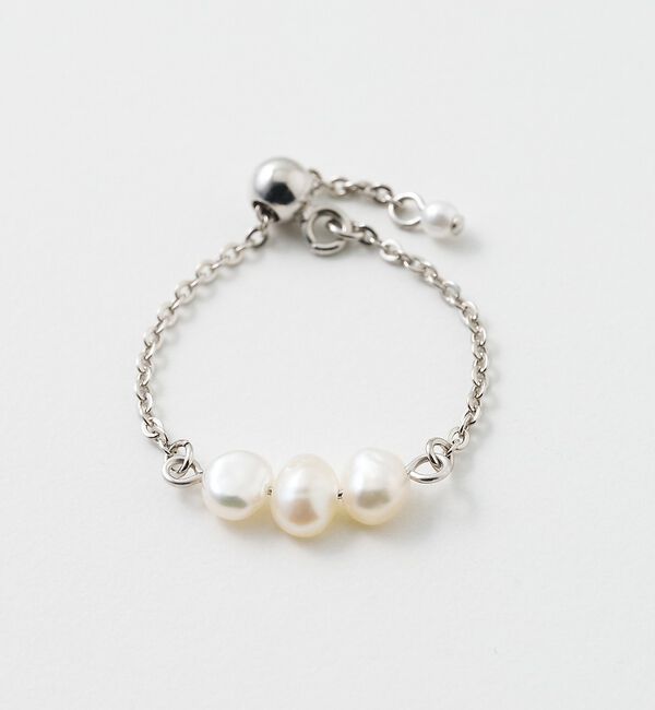 collex「【dignif】【金属アレルギー対応】パールチェーンリング」|リング|