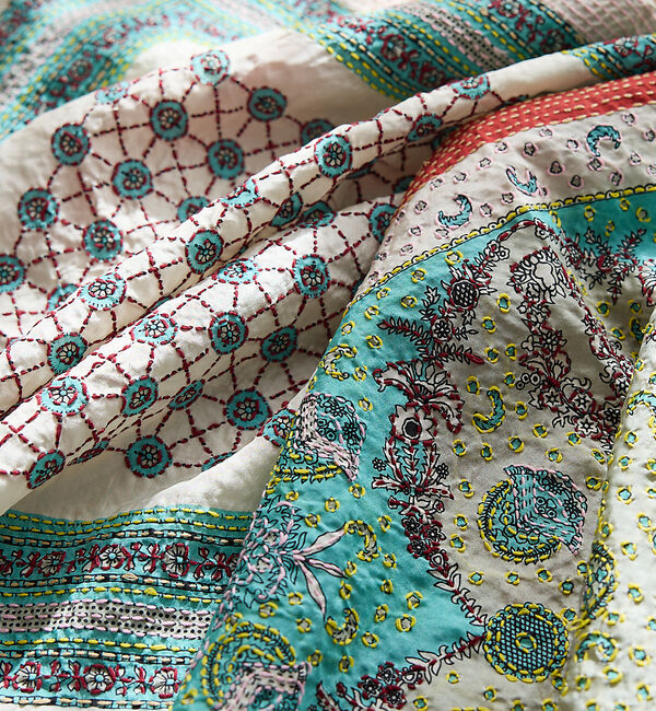 collex「刺し子シルク大判ストール」|マフラー|