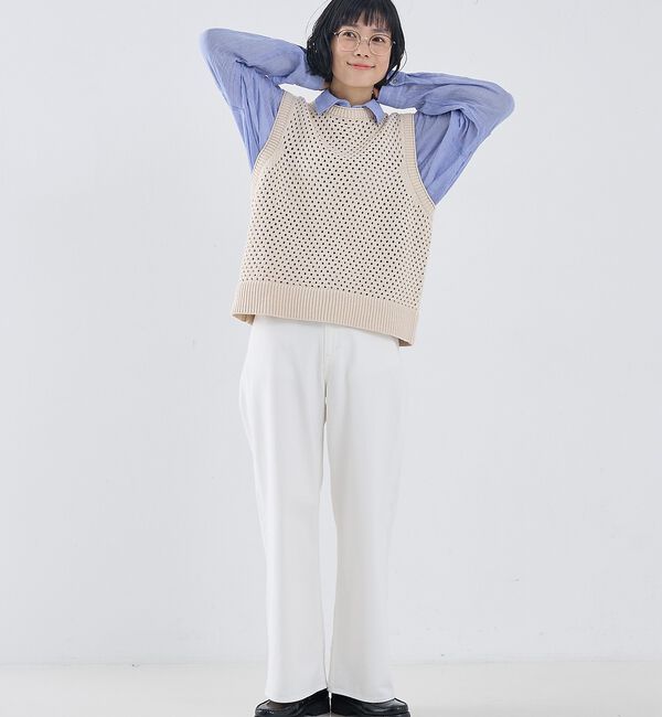 collex「メッシュ柄ベスト」|ベスト・ジレ|