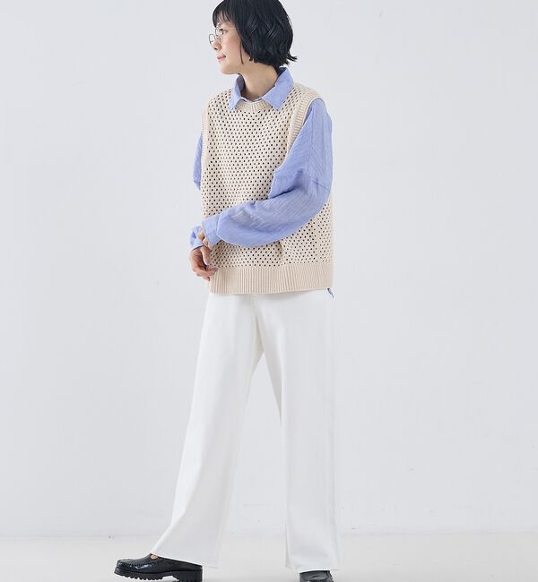 collex「メッシュ柄ベスト」|ベスト・ジレ|