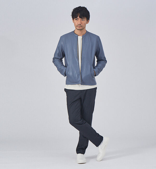 ABAHOUSE「【定番】ネオレザー シングル ライダース」|ライダースジャケット|