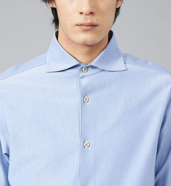 ABAHOUSE「【FLEX SHIRTS】36ゲージ コットン モクロディ シャツ」|シャツ・ブラウス|