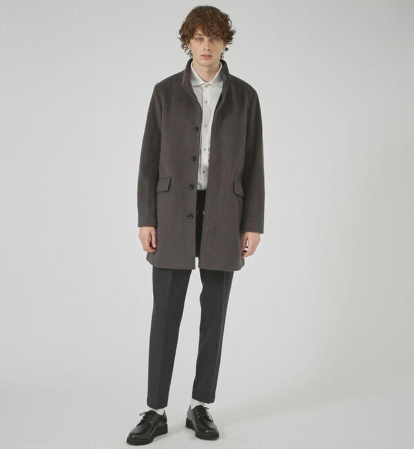 ABAHOUSE「【毛玉レス】ウール調メルトン スタンドコート」|その他|
