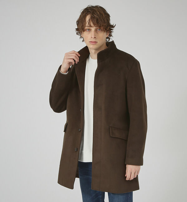 ABAHOUSE「【毛玉レス】ウール調メルトン スタンドコート」|その他|