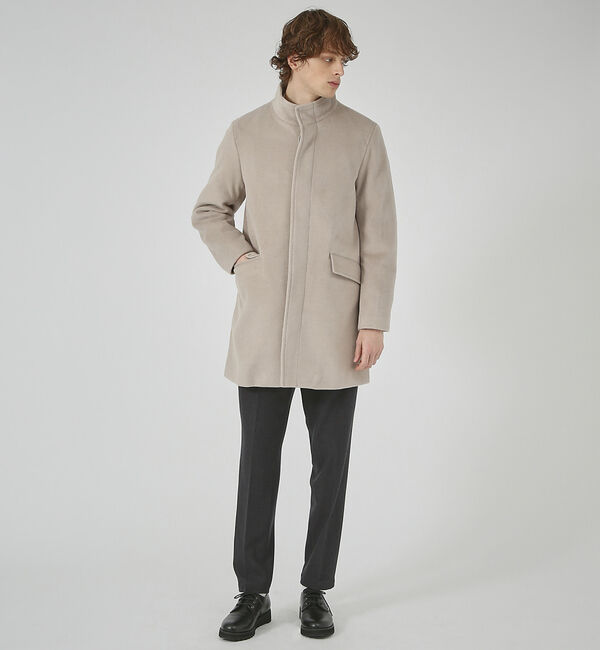 ABAHOUSE「【毛玉レス】ウール調メルトン スタンドコート」|その他|