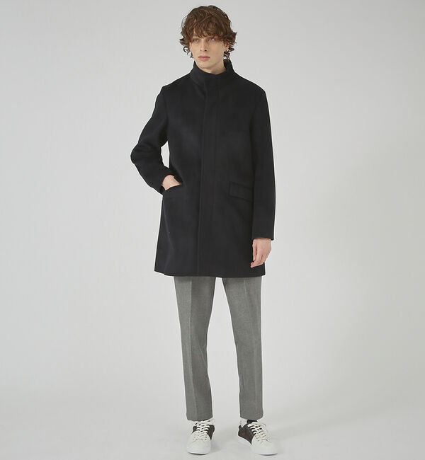 ABAHOUSE「【毛玉レス】ウール調メルトン スタンドコート」|その他|