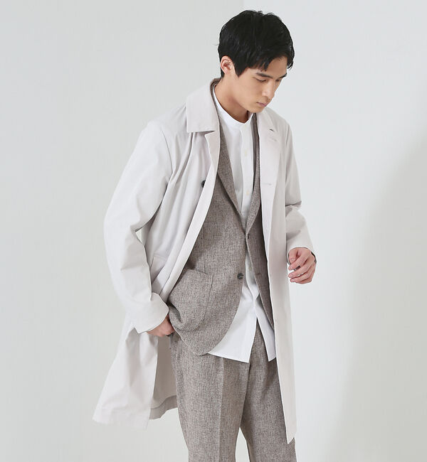 ABAHOUSE「【LIMONTA】マルチストレッチ ステンカラーコート / スプリングコート」|ステンカラーコート|