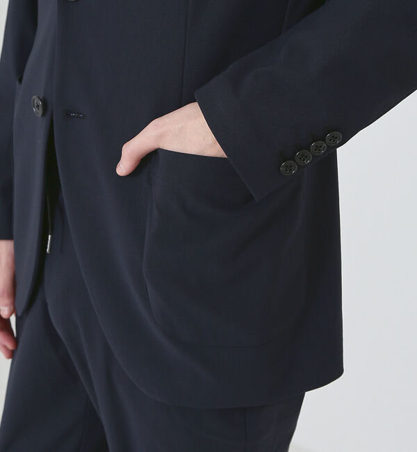 ABAHOUSE「【セットアップ対応/FLEX JACKET】トリコットツイル マルチストレッチ」|テーラードジャケット|