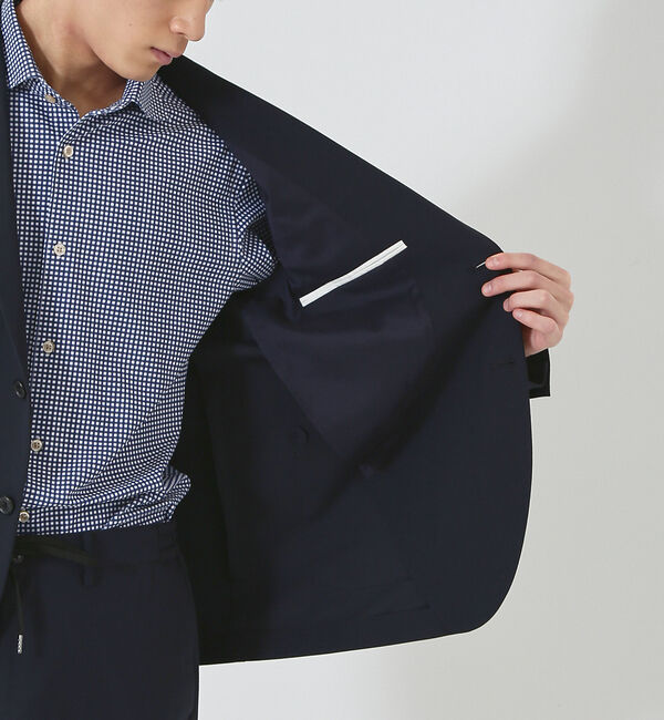 ABAHOUSE「【セットアップ対応/FLEX JACKET】トリコットツイル マルチストレッチ」|テーラードジャケット|