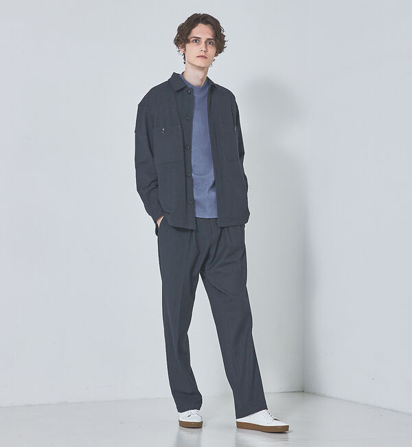 ABAHOUSE「【セットアップ対応】T/R フランス綾 2タック ワイドパンツ」|その他|