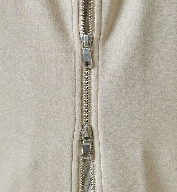 ABAHOUSE「【インバーテッドプリーツ】ジップパーカー / ダンボールニット」|パーカー|