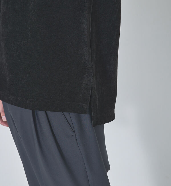 ABAHOUSE「【ベロア&times;コール】リラックス カットソー / スウェット」|Tシャツ・カットソー|