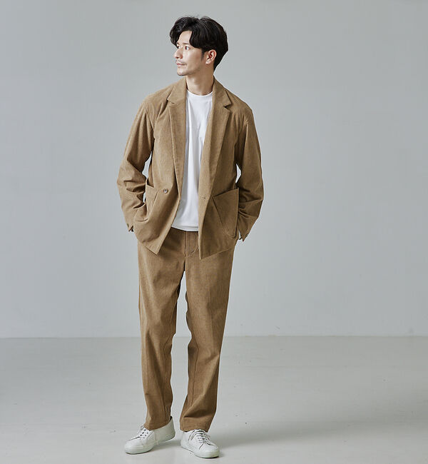 ABAHOUSE「【セットアップ対応】ストレッチ コーデュロイ ワイドテーパード パンツ」|その他|