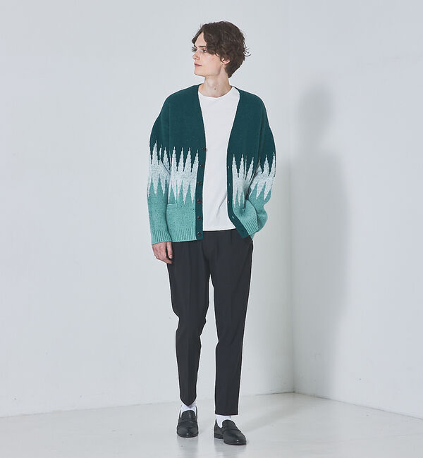 ABAHOUSE「【ネイティブ柄】オーガニックコットン カーディガン」|カーディガン|