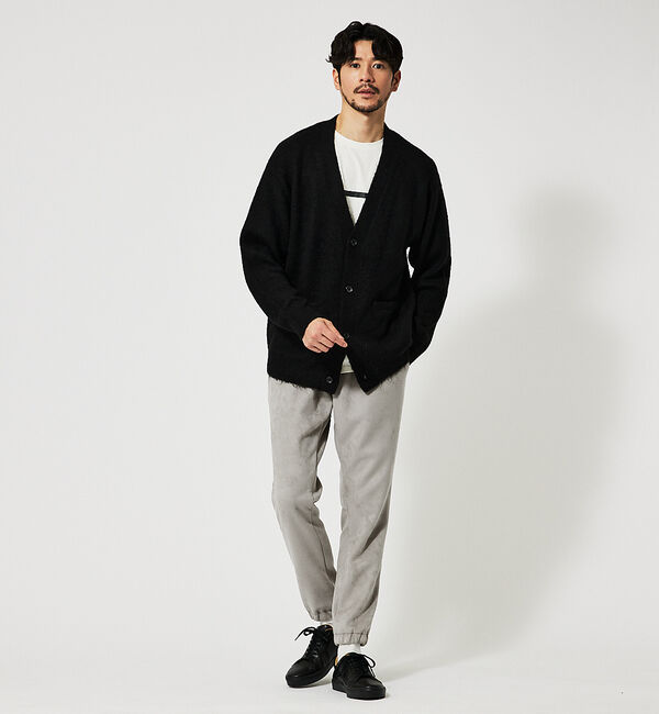ABAHOUSE「アルパカブレンド シャギーニット カーディガン」|カーディガン|