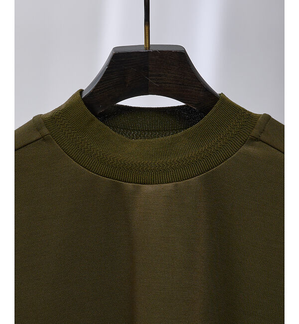 ABAHOUSE「【ミニカノコ】ダンボール モックネック 長袖Tシャツ」|Tシャツ・カットソー|