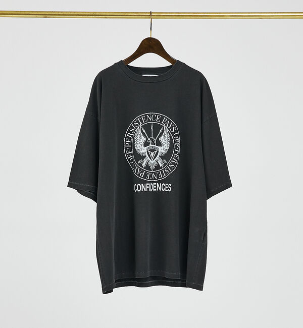 ABAHOUSE「【AH ABAHOUSE】オーバーサイズ バンドTシャツ」|Tシャツ・カットソー|グレー系その他1