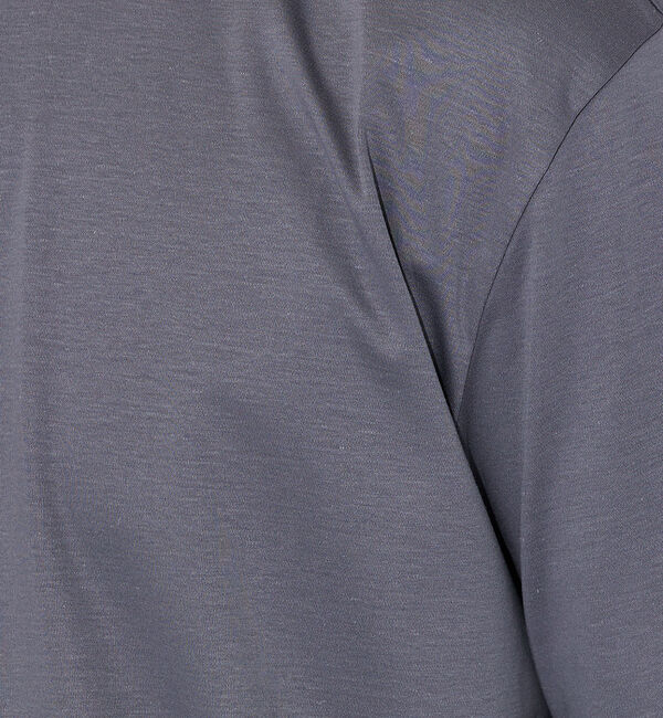 ABAHOUSE「【コットンシルケット】ポンチ クルーネック Tシャツ」|Tシャツ・カットソー|