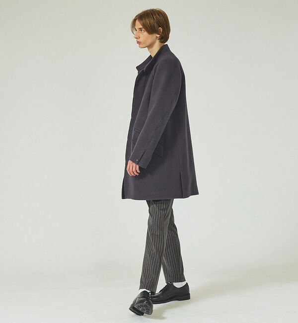 ABAHOUSE「【メリノウール】リバースカルゼ メルトン スタンドカラーコート」|その他|