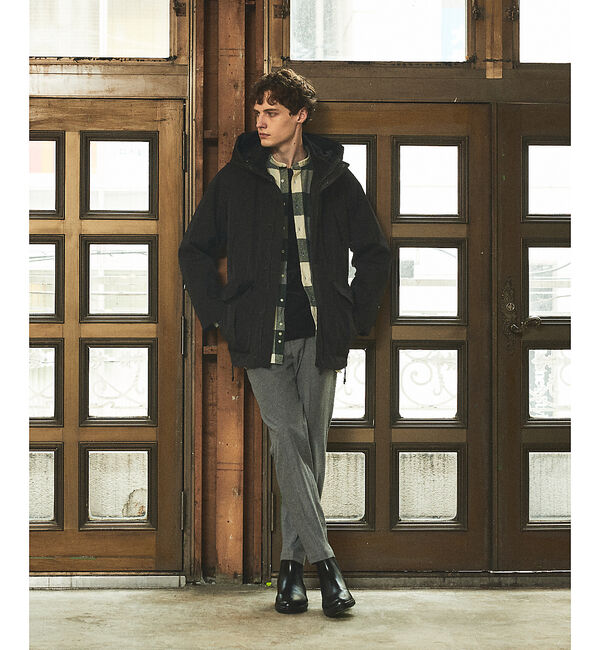 ABAHOUSE「【別注】Individualized shirts / ネルチェック バンドカラ」|シャツ・ブラウス|