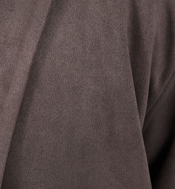 ABAHOUSE「【セットアップ対応】ネオスエード ジャケット カーディガン / シルキータッチ」|カーディガン|