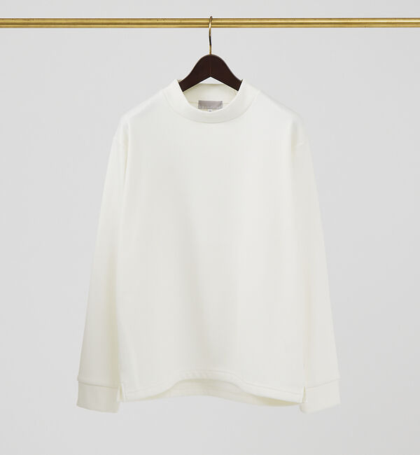 ABAHOUSE「【ふわふわ・もちもち】裏シャギー モックネック プルオーバー」|スウェット・ジャージ|ホワイト