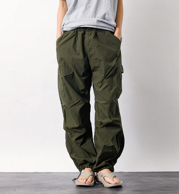 ABAHOUSE「【Lee/リー】フリーサイズ リラックスワイドカーゴパンツ FLeeasy CA」|カーゴ|