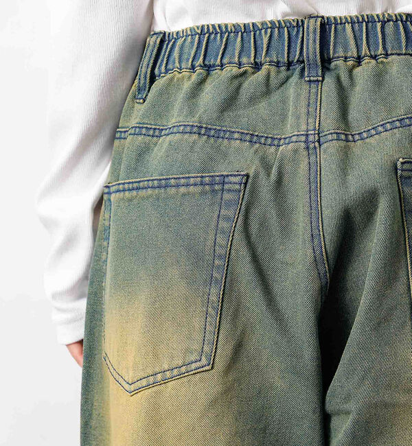 ABAHOUSE「SLUB DENIM BAGGY PANTS /スラブ デニム バギー パンツ/」|デニム|