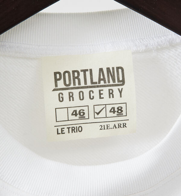 ABAHOUSE「【PORTLAND-GROCERY】ロゴプリント クルーネックスウェット / L」|スウェット・ジャージ|