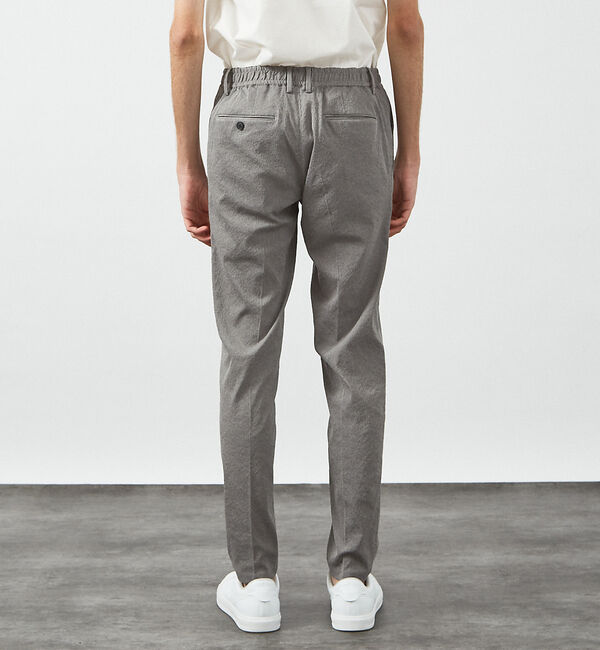 ABAHOUSE「【セットアップ対応】 PE-wrinkle ワッシャー イージースラックス /ス」|スラックス|