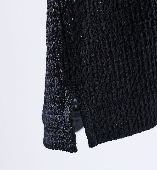 ABAHOUSE「メッシュジャガード　シアーシャツ / オーバーサイズ」|シャツ・ブラウス|