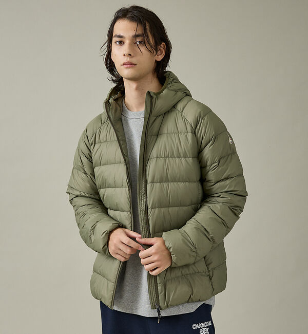 ABAHOUSE「【PYRENEX / ピレネックス】HMY026/ARIAL HOODED/アリ」|ダウン|カーキ