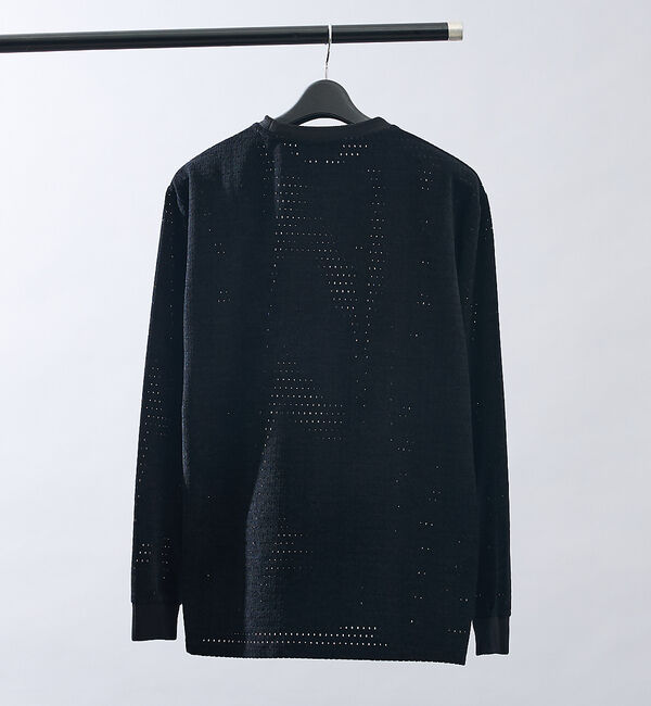 ABAHOUSE「アイレットベロア　クルーネック長袖Tシャツ」|Tシャツ・カットソー|