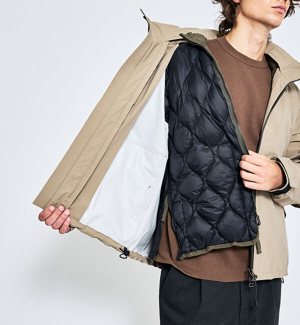 ABAHOUSE「TAIONライナー スタンドカラー　シェルジャケット / ショートブルゾン」|ブルゾン・スタジャン|