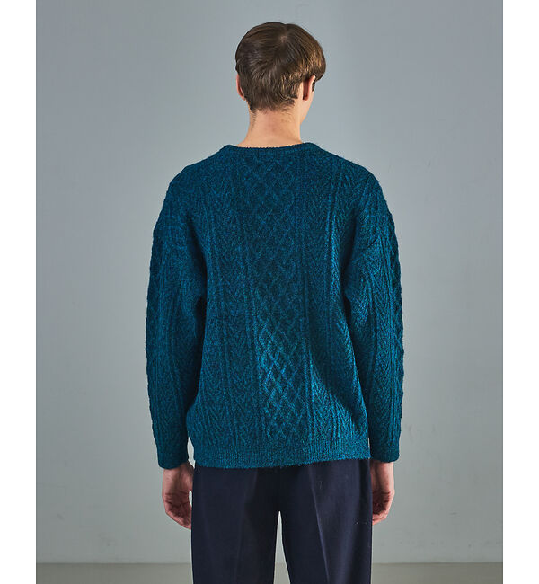 ABAHOUSE「WOOL MIX メランジシャギー アランニット」|ニット・セーター|